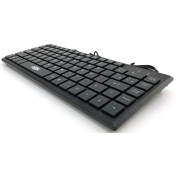 Mini Teclado Usb Super Slim Preto Comp Abnt2 Win/Mac/Linux