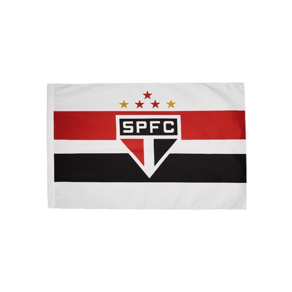 Bandeira de Torcedor do São Paulo 90x1,30m Face Simples