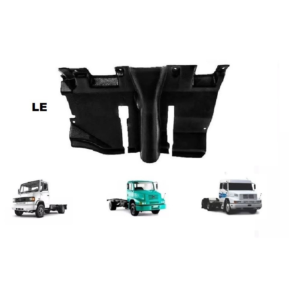 Revestimento Caminhão Pedal Preto - Lado Esquerdo- Mb 709 710 1618 1941