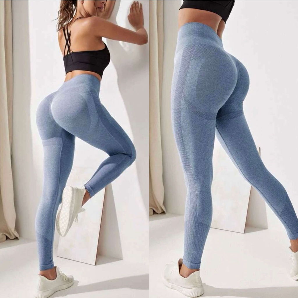 Calça Legging Espina Levanta Bum Bum Treinamento Sem Costura Academia