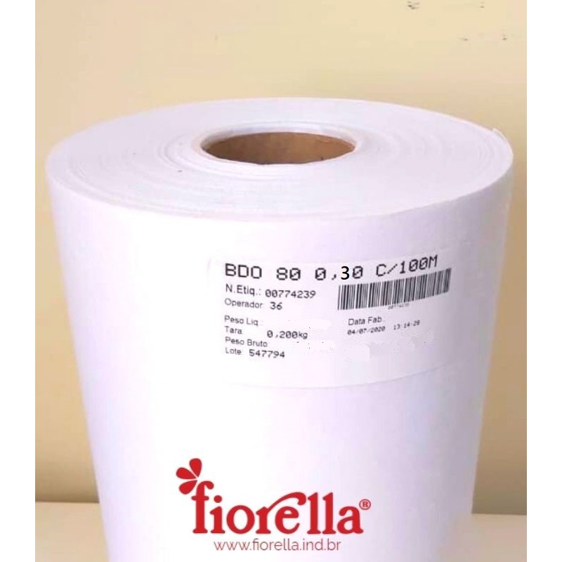 Entretela Fiorella Rolo 100m BDO 80 Bordado Rasgo Fácil 30cmx100m em Oferta na Shopee