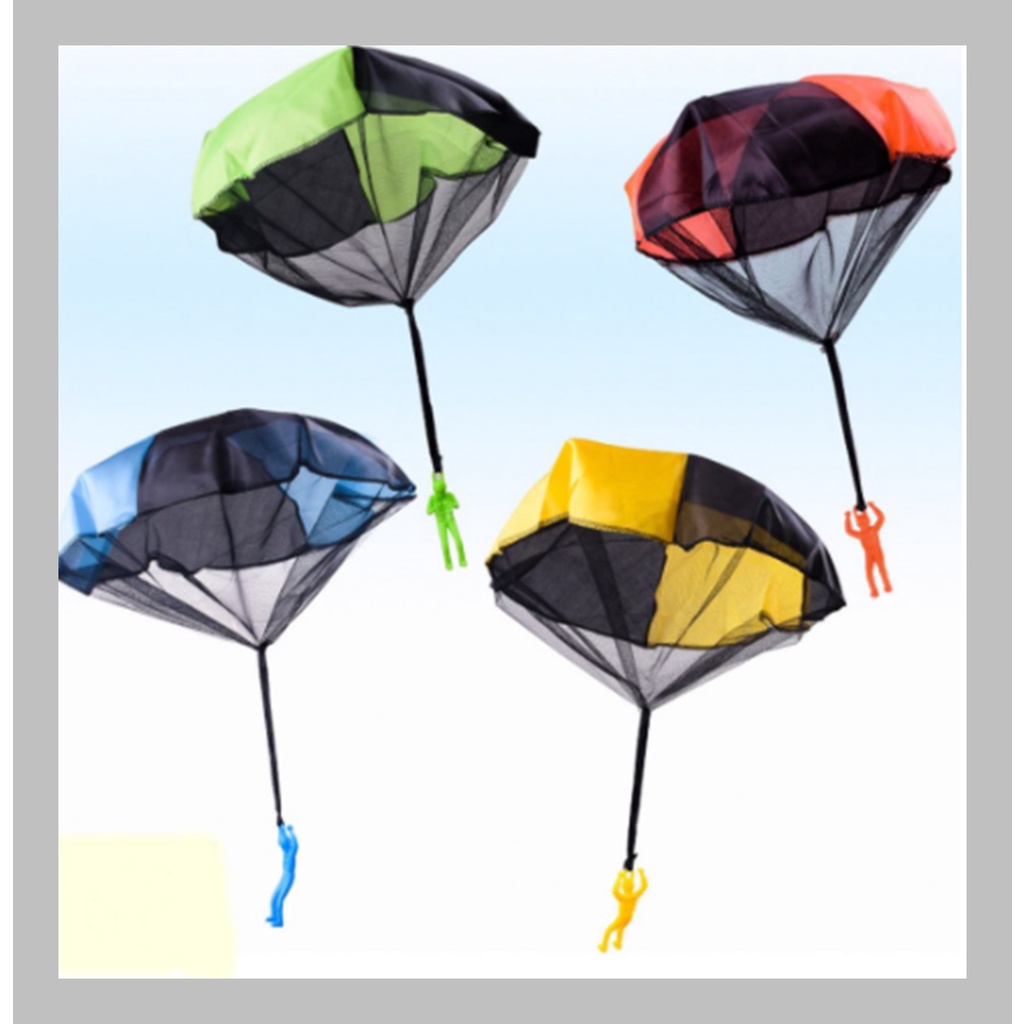 Boneco Paraquedista Brinquedo De Jogar Pro Alto Paraquedas | Shopee Brasil