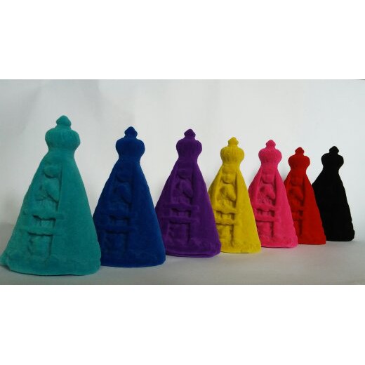 Estatueta Nossa Senhora Aparecida Veludo Imagem de N. Sra. Aparecida Baby