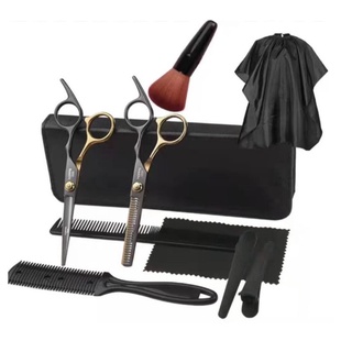 Kit Tesouras Profissional Cabelereiro Barbeiro LUATEK LMF-1142
