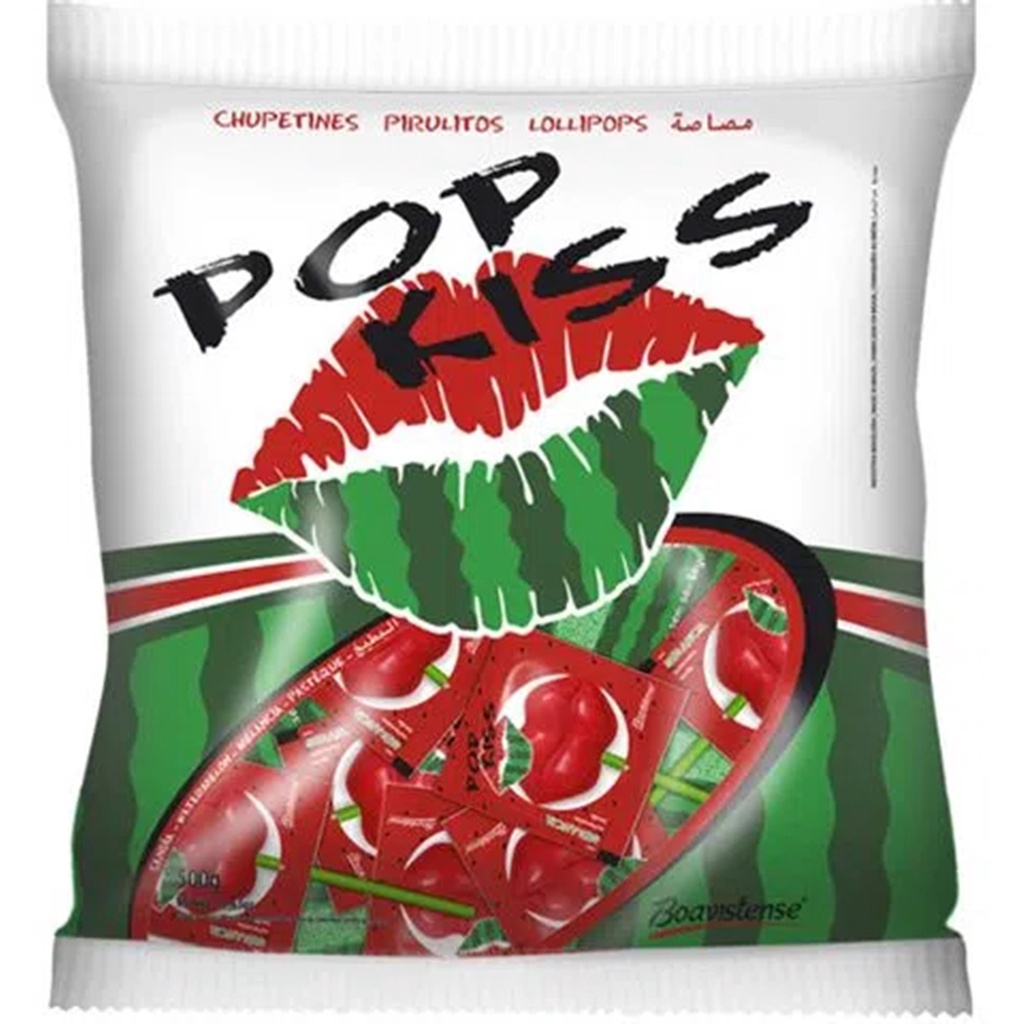 Pirulito Pop Kiss 500gr Melancia - Boavistense em Oferta na Shopee