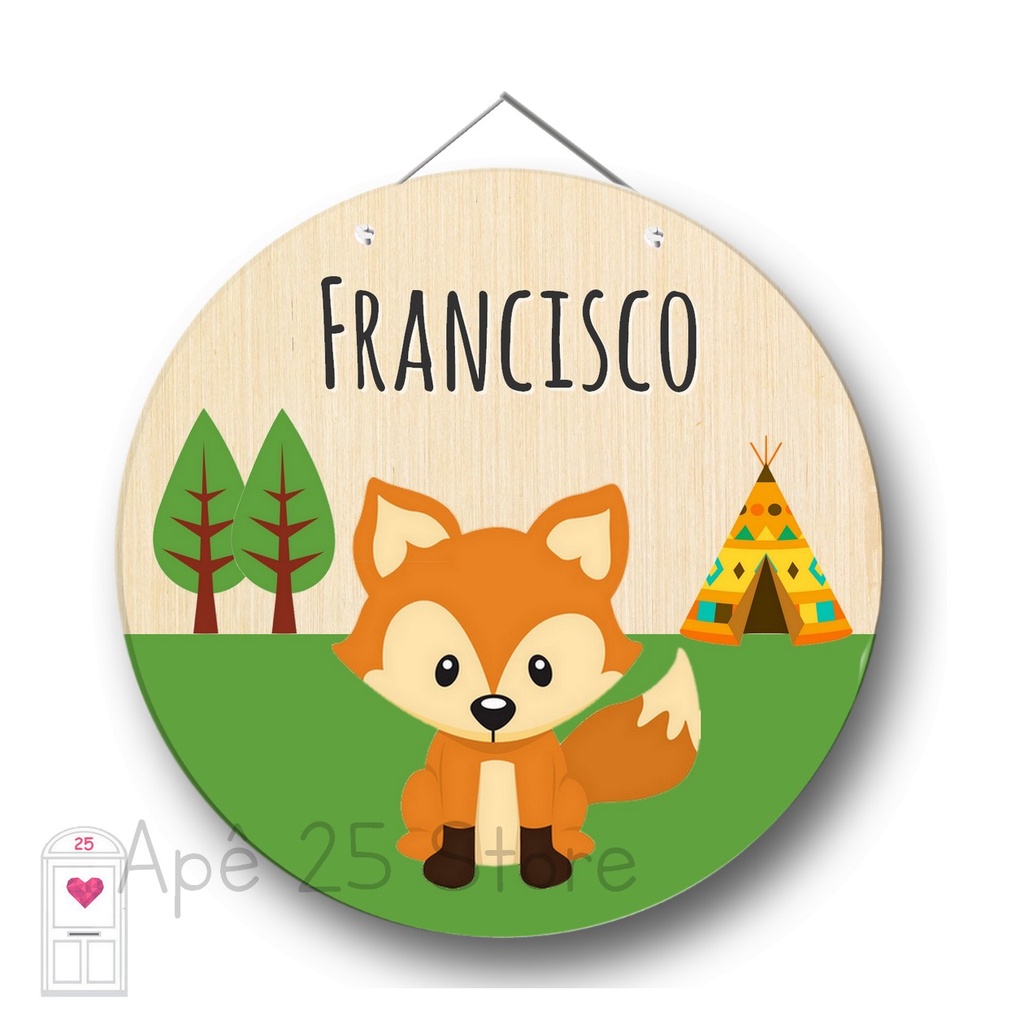 Raposinha Porta Maternidade Nórdico