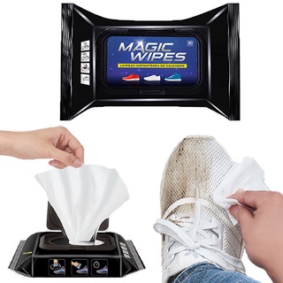 Limpa Tênis Sapato Bolsa Instantaneo Magic Wipes Pratico couro limpeza fácil rápido sola …
