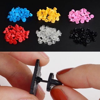 30 Pcs/pack Brochura De Segurança Trava Borracha Metálica Pinos Coloridos Botão De Volta Fivela Para Acessórios De Jóias De Broche De Alfinete em Oferta na Shopee