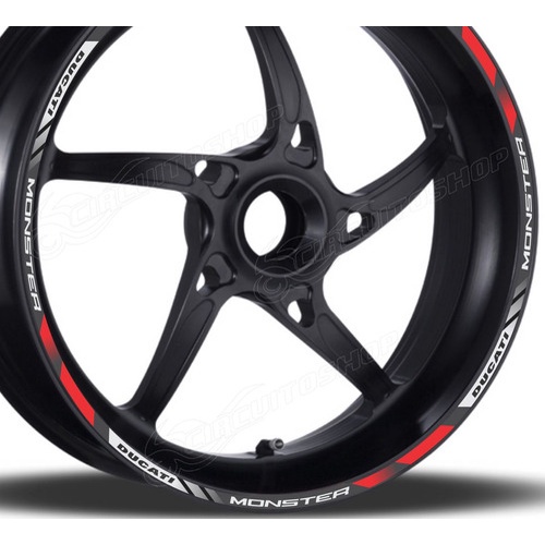 Friso Adesivo Refletivo D11 Roda Moto Ducati Monster
