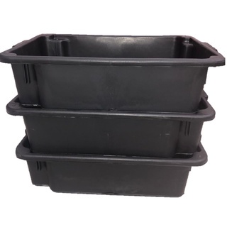 Kit c/ 3 Caixa Multiuso Empilhável Masseira Banheiro de Gato Grande Super Reforçada 40 Litros