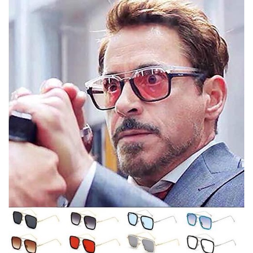 Óculos De Sol Masculinos Tony Stark Homem De Ferro Para-Aranha