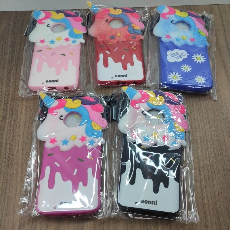 kit 5 Capas de celular Moto G6 Motorola Capinha de Celular infantil unicórnio- Desenho/Unicórnio