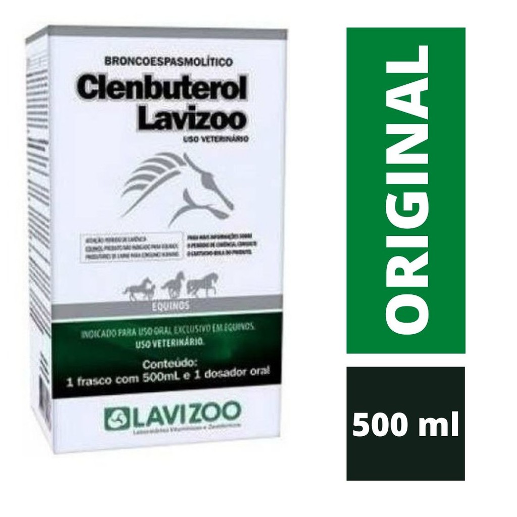 Clenbuterol Gel Lavizoo Original 500 ml - Envio Imediato