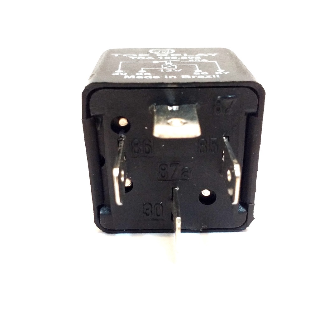 Rele Auxiliar 4 Pinos 12v - 30/40a - C/ Suporte Universal · foto 2