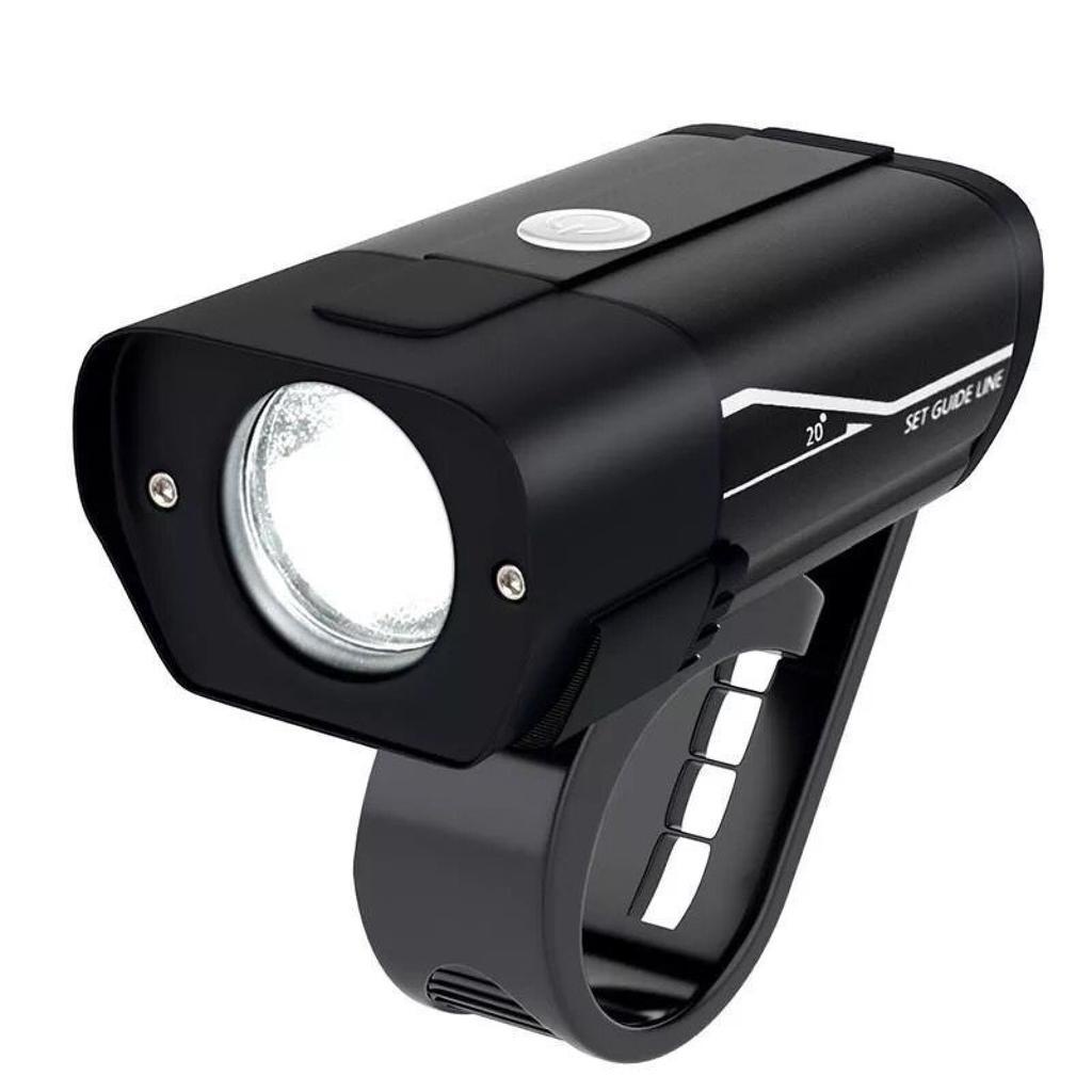 Lanterna Farol Para Bicicleta Usb Recarregavel Bike Led | Shopee Brasil
