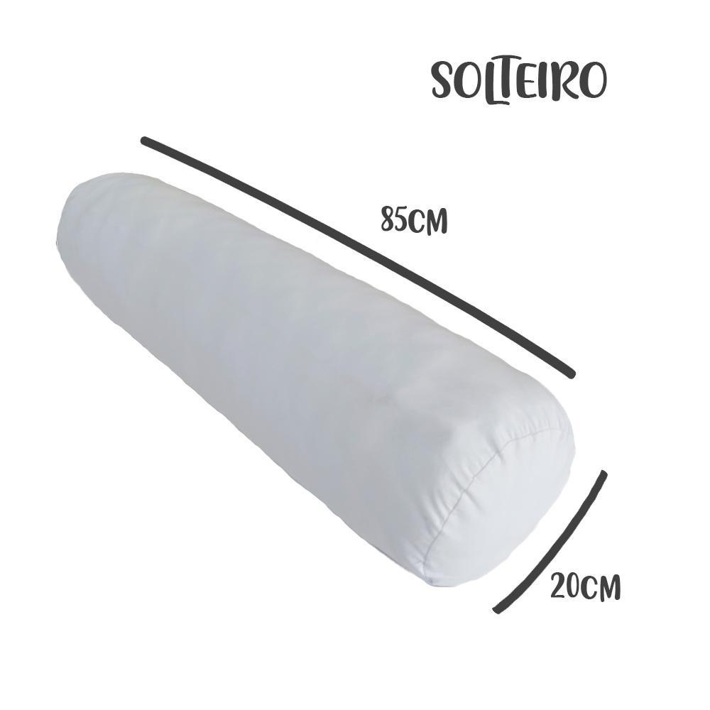 Capa para Rolo de Cabeceira Solteiro 85x20cm Branco Arrumadinho Enxovais em Oferta na Shopee
