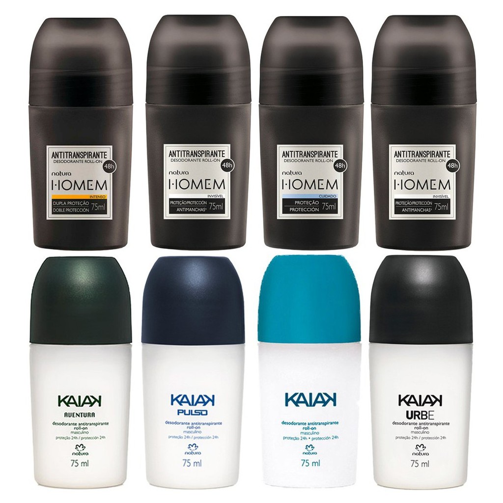 Desodorante Antitranspirante Roll-On Masculino 75ml- Natura | Shopee Brasil