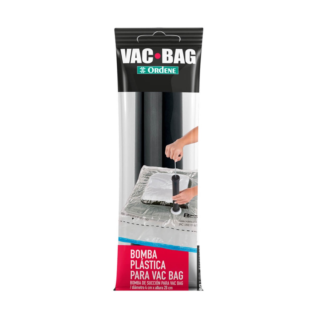 Bomba Plástica de Viagem para Vac Bag