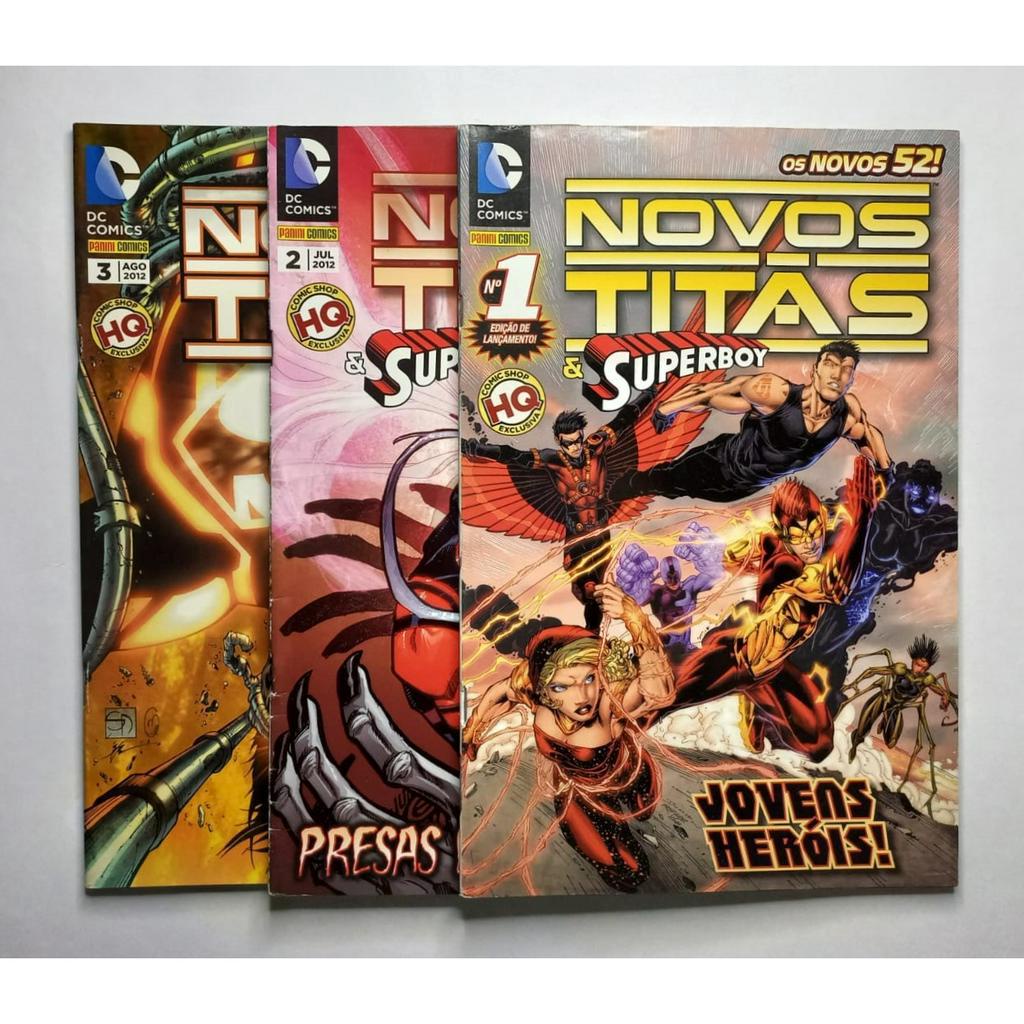 Novos 52 Novos Titas & Superboy 1 2 3 Panini 2012 Excelentess