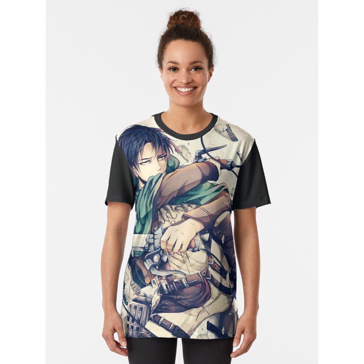 Camisa Especial Anime Shingeki No Kyojin Levi 2 Shopee Brasil 5881