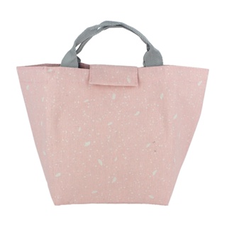 Bolsa térmica em Tecido - Rosa com Branco em Oferta na Shopee