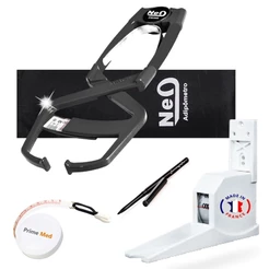 Adipômetro Plicometro Clínico Neo Prime Preto - Kit Avaliação Física Corporal + Trena APP TERRAZUL