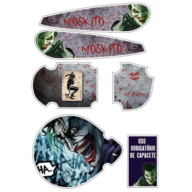 Adesivo Para Bicicleta Motorizada Moskito - Coringa em Oferta na Shopee
