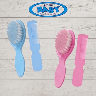 Kit Pente e Escova para Cabelo RCA Pimpolho - Cuidados com o cabelo Bebê Menino/ Menina