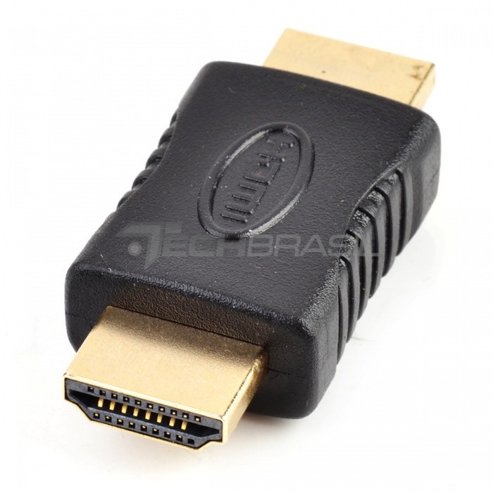 Emenda Adaptador Hdmi Macho Para Hdmi Macho Conversor Ouro