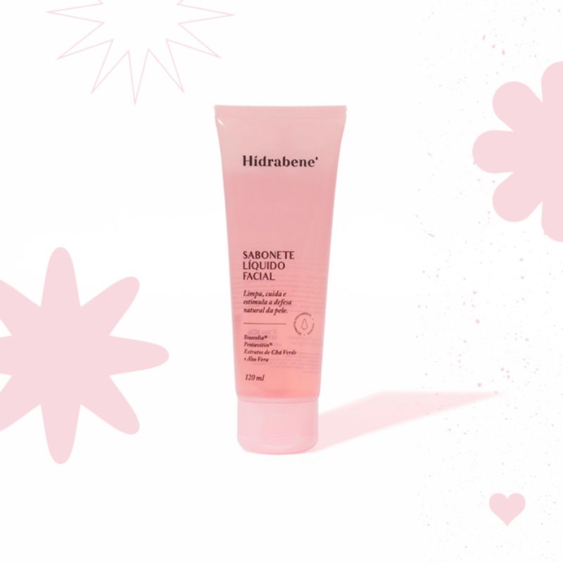 Hidrabene Sabonete Líquido Facial Hidratante Vegano Aleo Vera 120ml em Oferta na Shopee