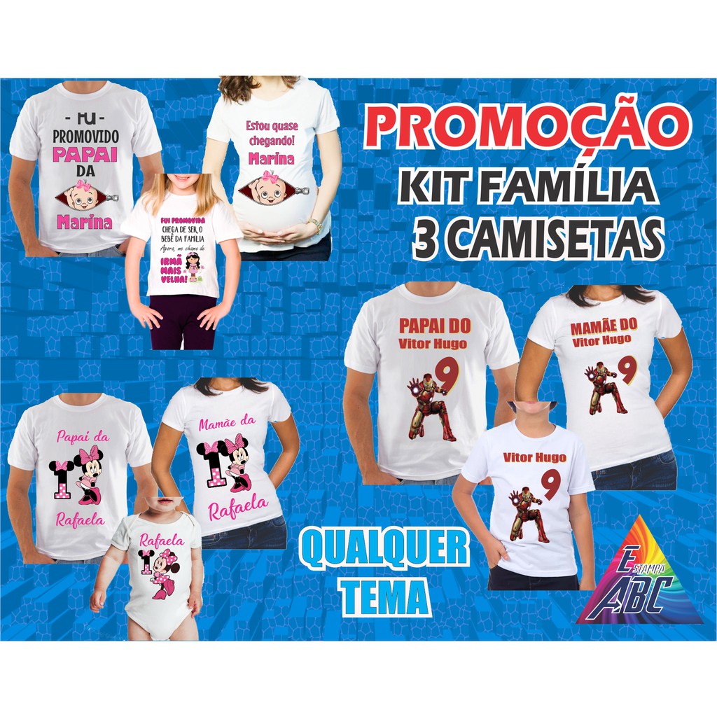 kitchen Moderator Mus Kit 3 Camisetas Personalizadas - Qualquer Tema Aniversário Festas e  Comemorações | Shopee Brasil