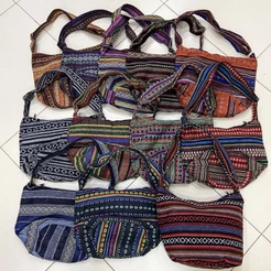 Bolsa Transversal/Ombro Sacola Tecido Manta Indiana Peruana Étnica Hippie Vintage Boho Estampada | Grande