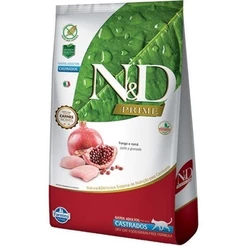 Ração N&d Prime Gatos Castrados Frango E Romã 7,5kg Pett