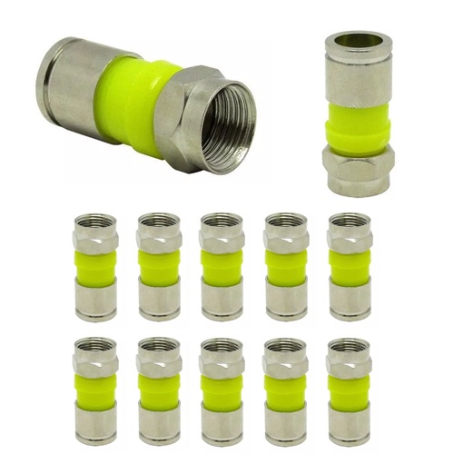 20pcs Conector De Compressão Rg06 Para Cabo Coaxial Qualidade em Oferta na Shopee