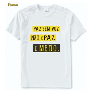 Camiseta Algodão O Rappa Paz sem Voz Letra Música Rock Nacional | Shopee  Brasil