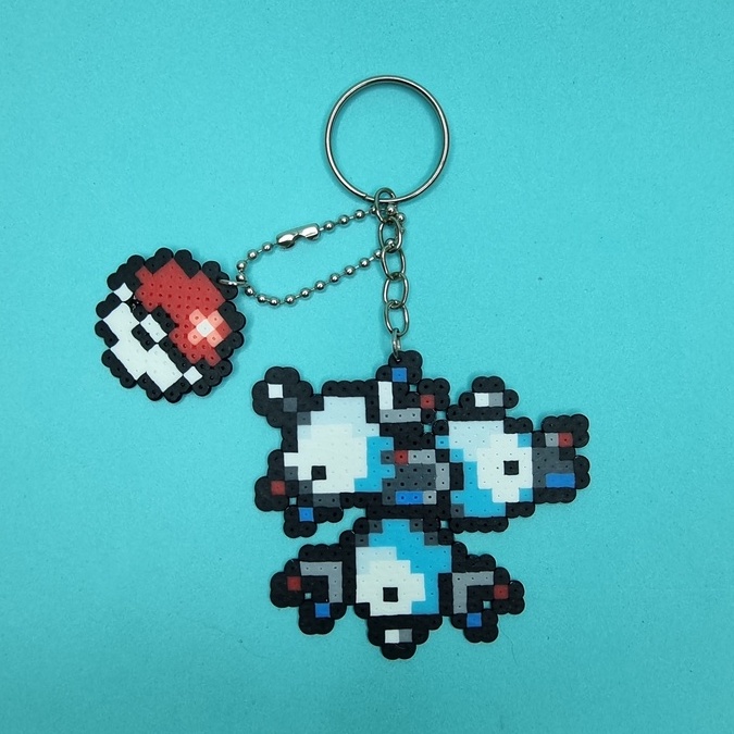 Chaveiro/ Ímã/ Pin/ Bottom Magneton - Pokémon - Pixel Art/ Pixel Arte/ Perler Beads