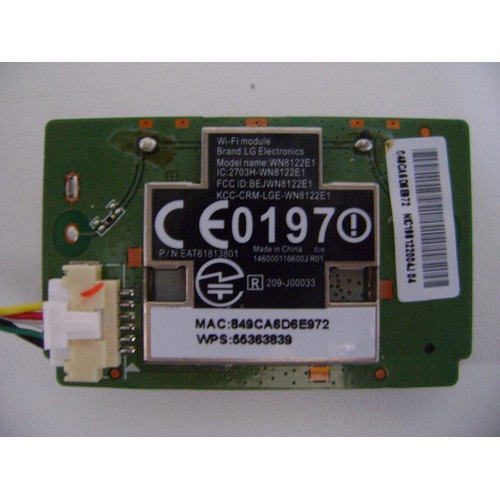 Módulo WIFFI TV LG 39LN5700 42LN5700 47LA6204 141812220005j R01 SEMI NOVO