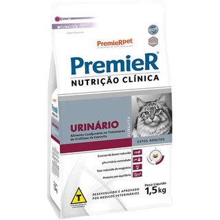 Ração Premier Nutrição Clínica para Gatos Urinário 1,5kg