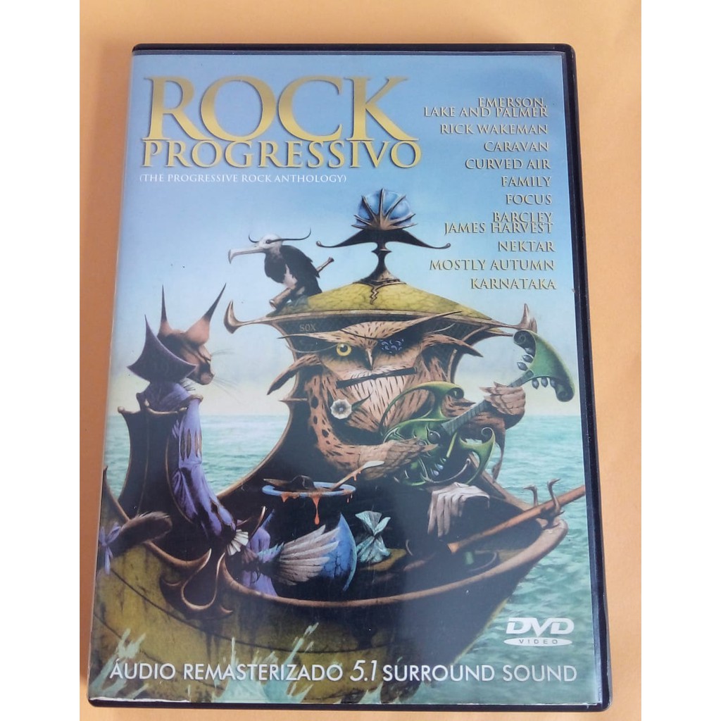 DVD Rock Progressivo - ELP, Caravan, Curved Air, Family, Focus, Nektar