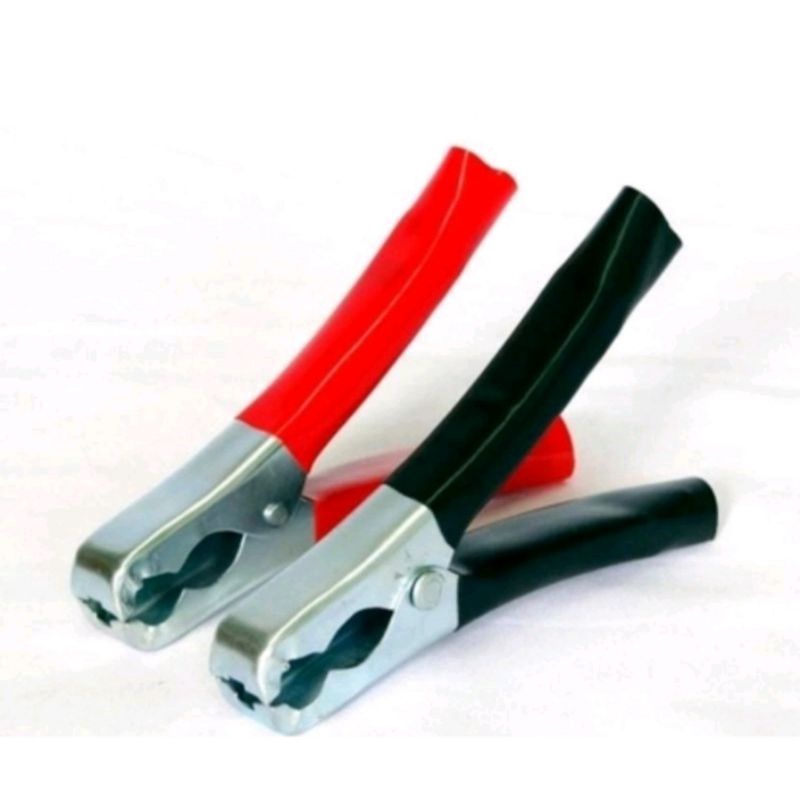 Garra jacare para bateria carro preto e vermelho 30A 50A e 100A