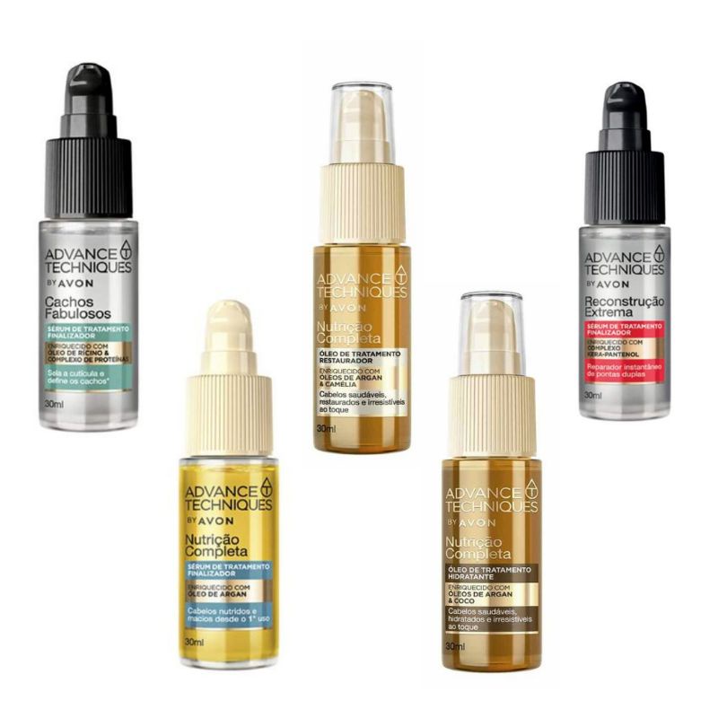 Óleo e Serum de Tratamento Advance Techniques Nutrição Completa Avon 30ml