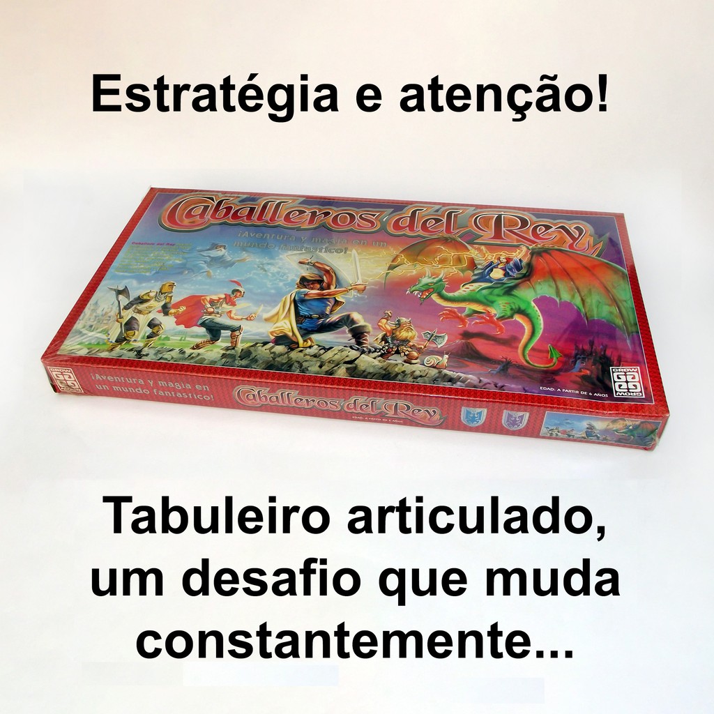 CABALLEROS DEL REY (Cavaleiros do Rei) Jogo cartonado de mesa da GROW
