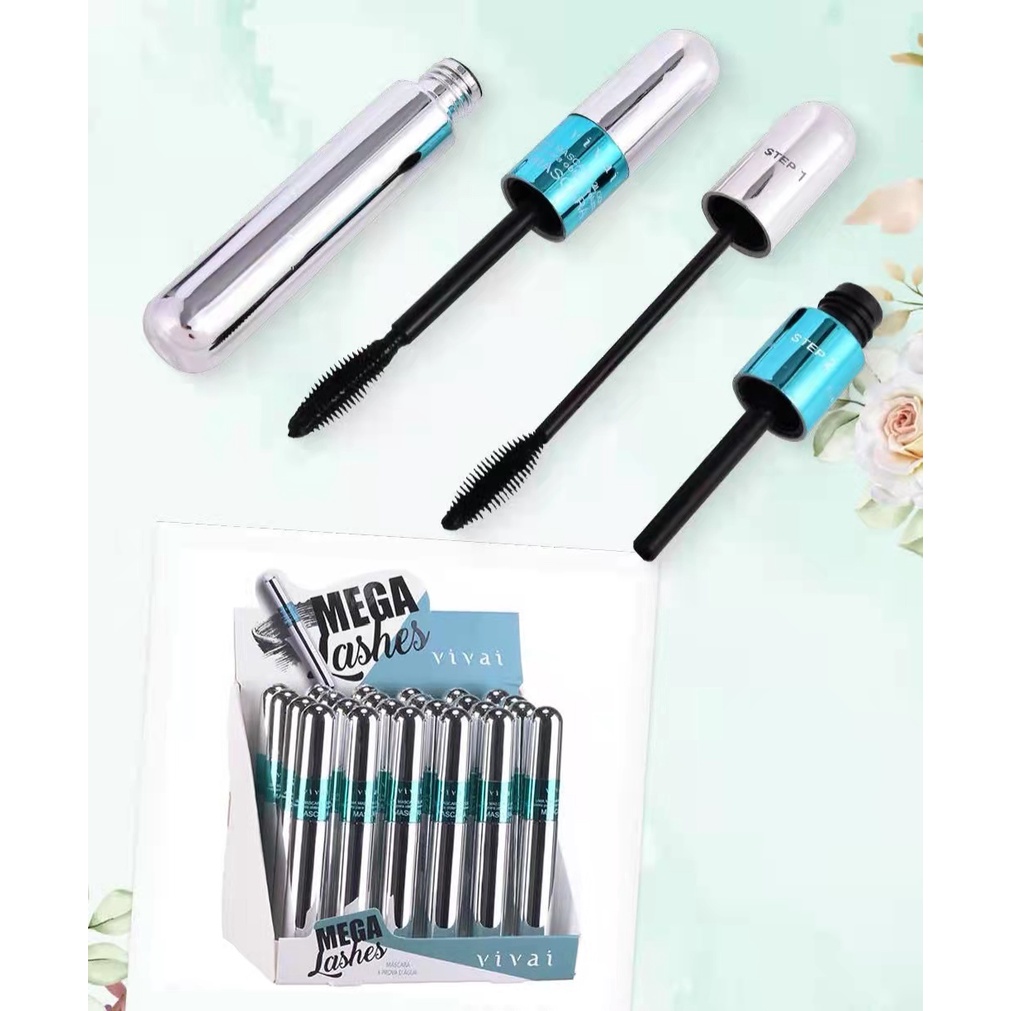 Mascara Para Cilios 2 EM 1 Mega Lashes rimel Vivai-2176.1.1 em Oferta na Shopee