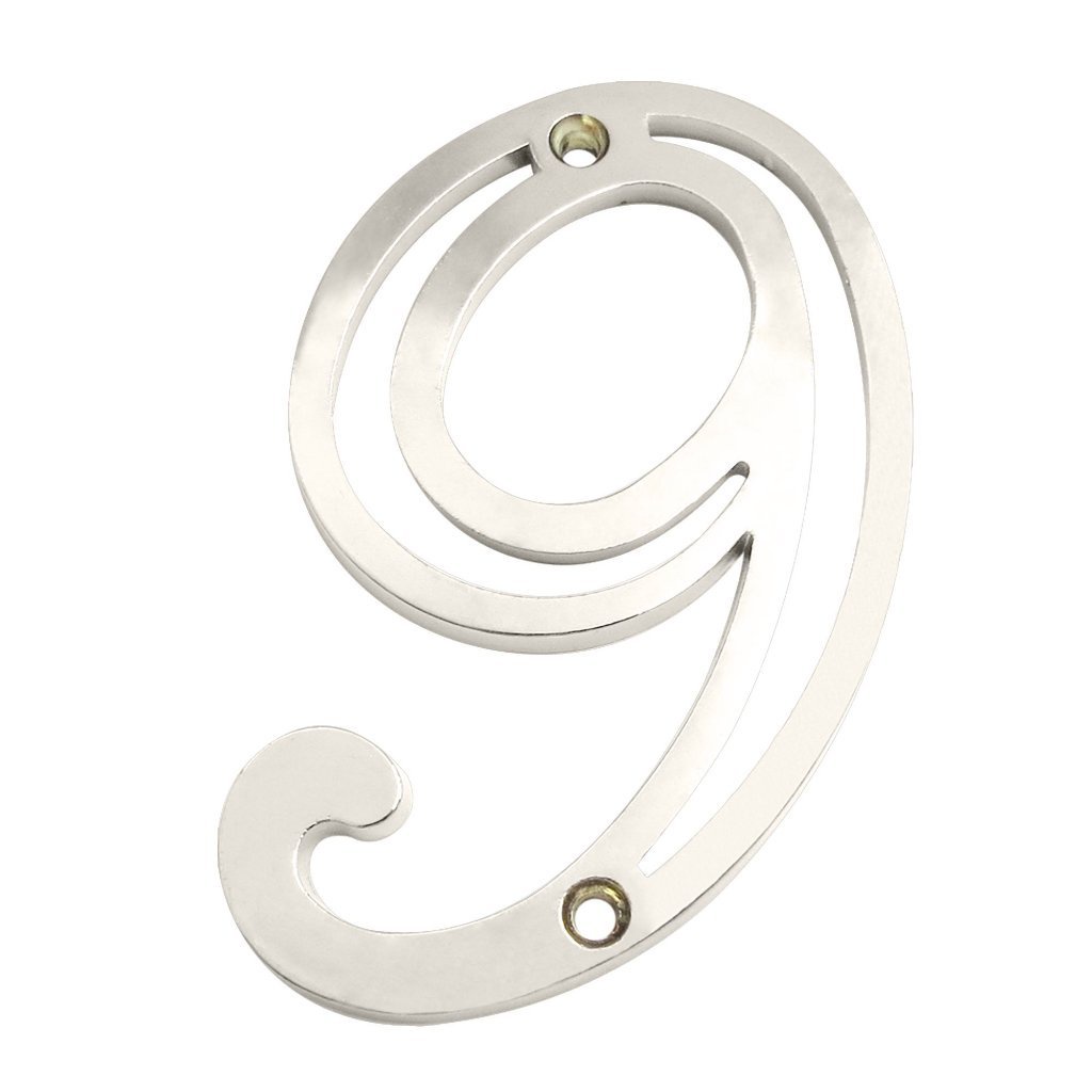 Número Residencial Nº 9 De Zamac Niquelado - Silvana