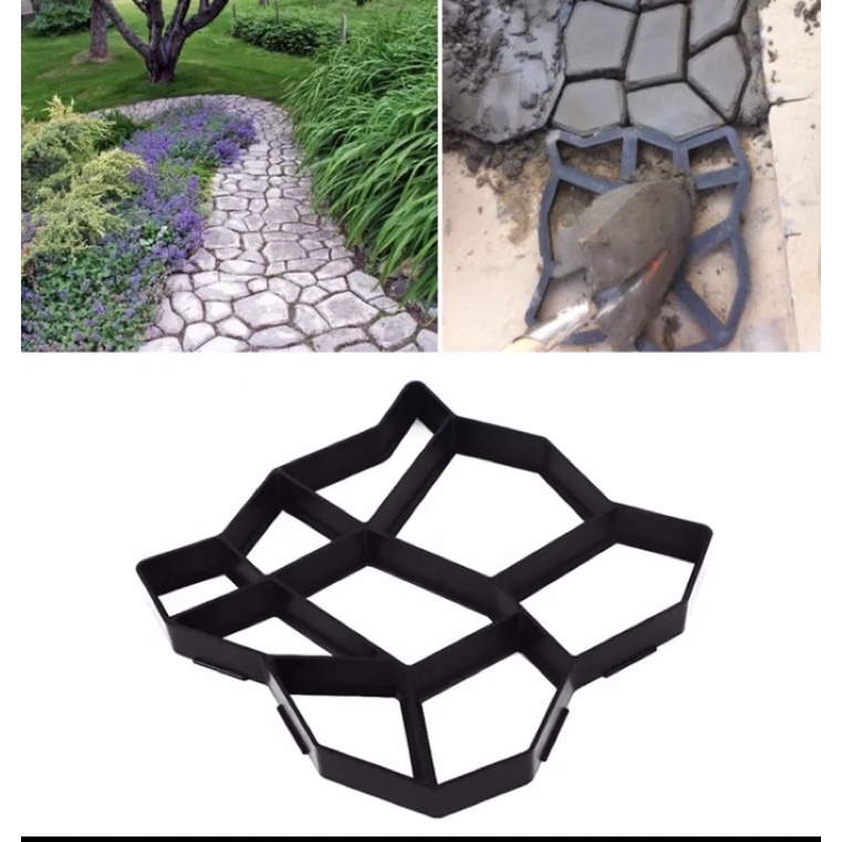 Forma Pedras para Jardim e Área Externa - Molde p/ Concreto decoração de Jardim - Design p/ Jardins
