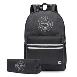 Mochila Escolar Hang Loose Reforçada Estojo Faculdade