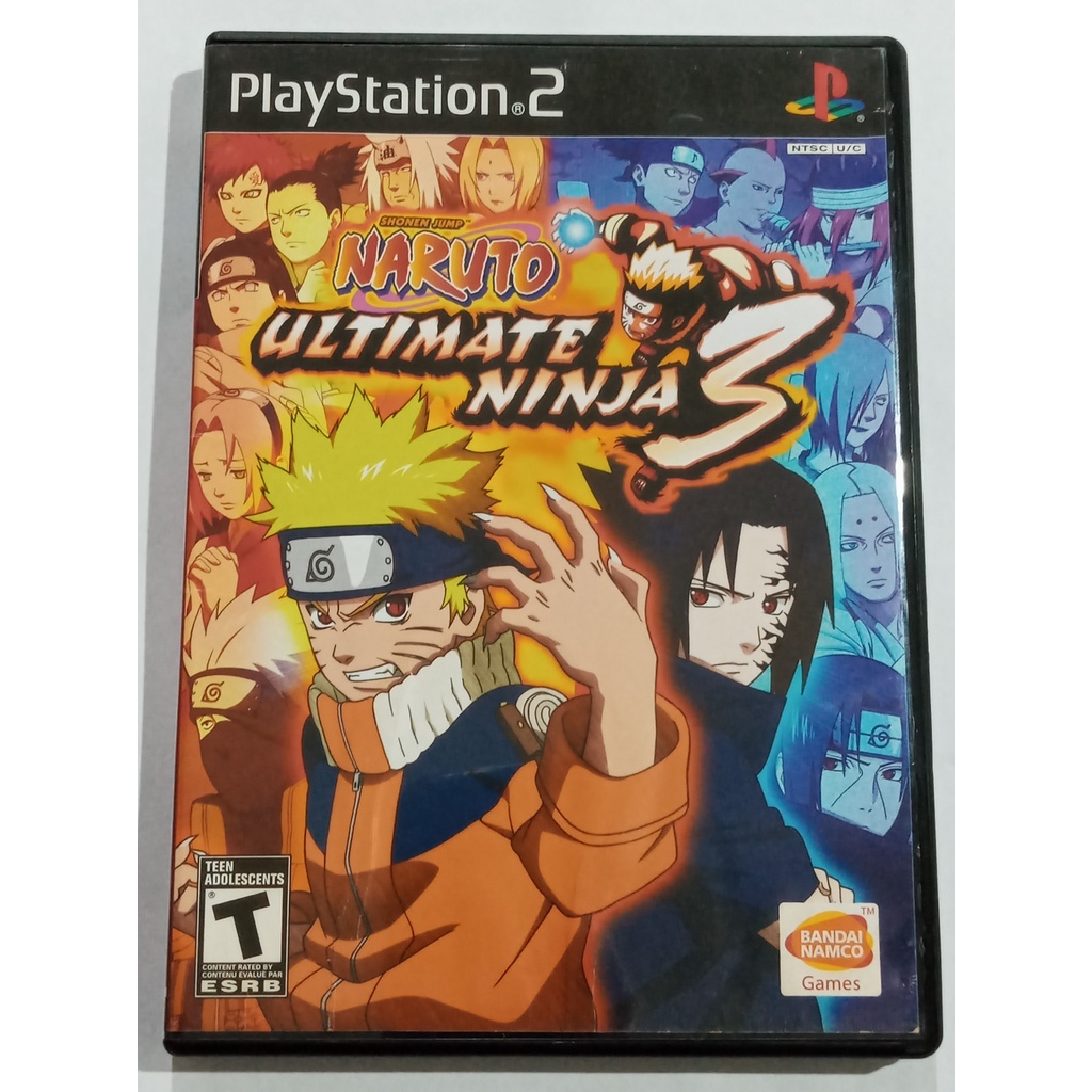 Naruto Ultimate Ninja 3 p/ Playstation 2 PS2 Original Shopee Brasil