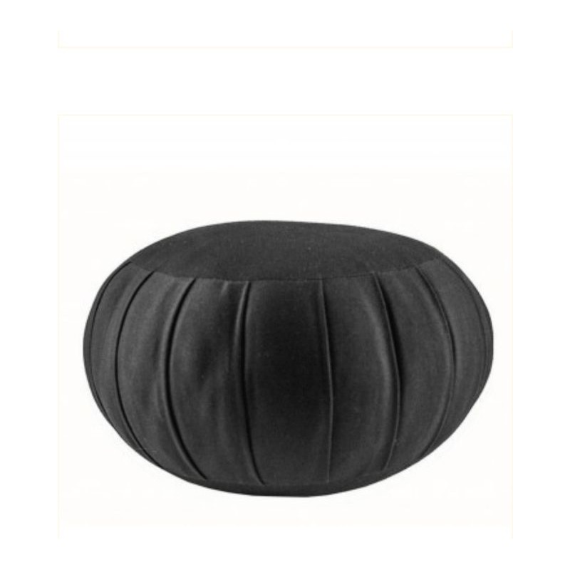 Imagem Zafu almofada de meditação preto.