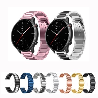 Pulseira De Metal De Aço Inoxidável De 20 Mm 22 Para Huami Amazfit GTR Mini GTR3 GTR4 Pro 42 47 Bip5 GTR2 GTR2E 2 3 4 Ba em Oferta na Shopee
