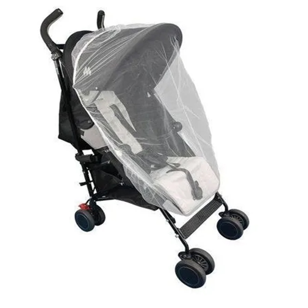 Mosquiteiro para Carrinho e Mini Berço de Bebe 100% Poliéster Tela Branca Presente Natal Enxoval